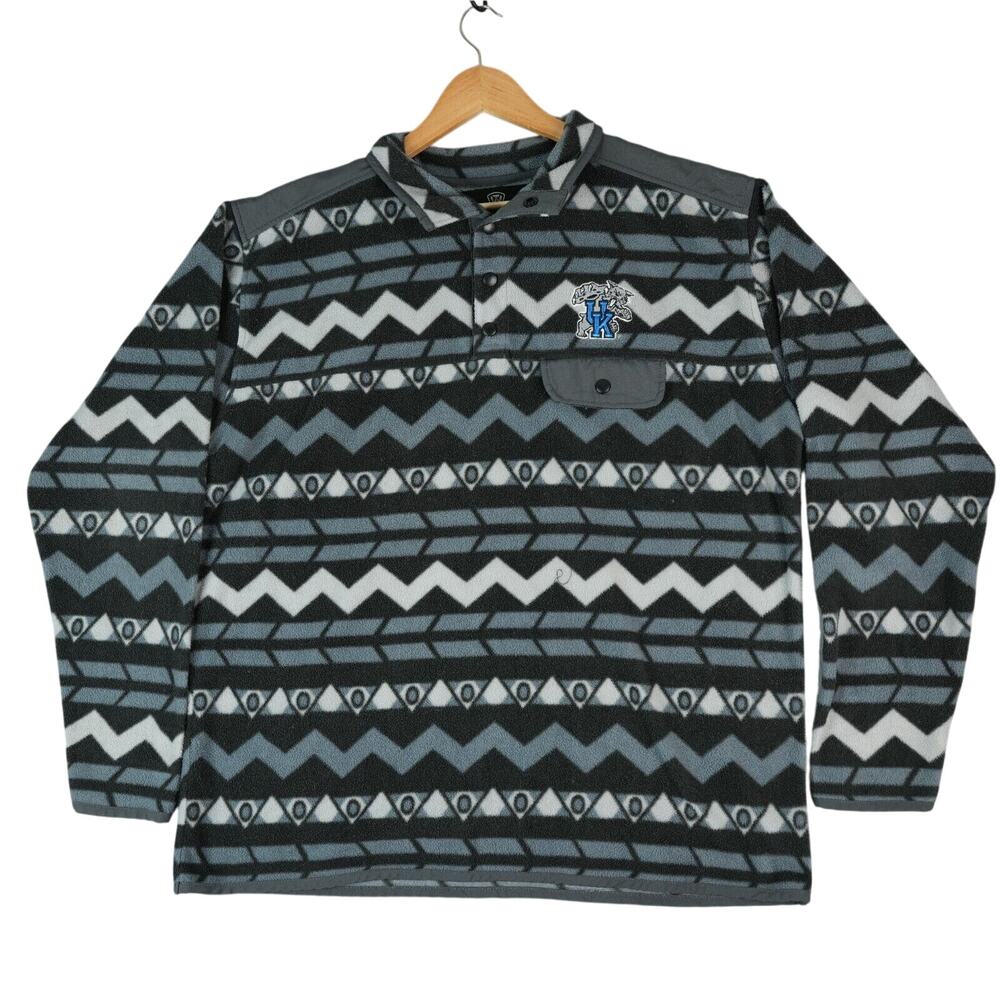 Kentucky Wildcats Sweater Fleece Aztec Style Jacket Mens‎ XL Top of the World